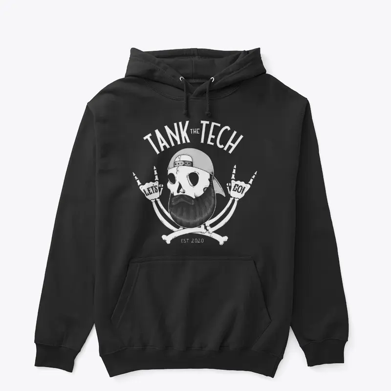 Skull Beard Pullover Hoodie (Colors)