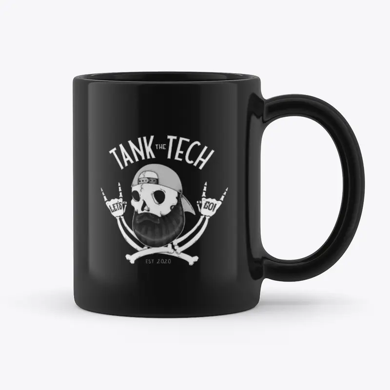 Skull Beard Ceramic Coffee Mug