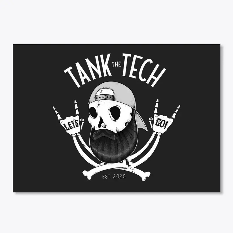 Skull Beard Sticker (Colors)