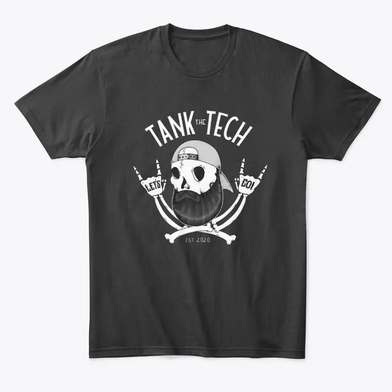 Skull Beard T-Shirt (Colors)